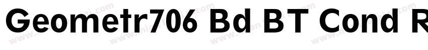 Geometr706 Bd BT Cond Regular字体转换
